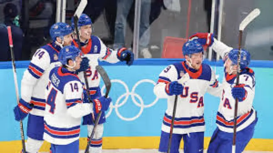 Usa Hockey routs Slovakia, setting up decisive gold-medal clash with Canada