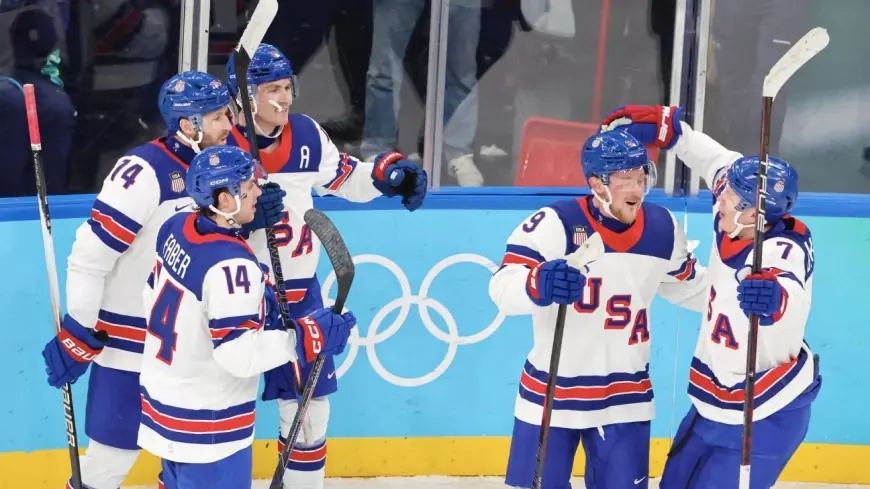 Usa Mens Hockey Scores Shift Medal Math as U.S. Powers Past Slovakia to Reach Gold Final