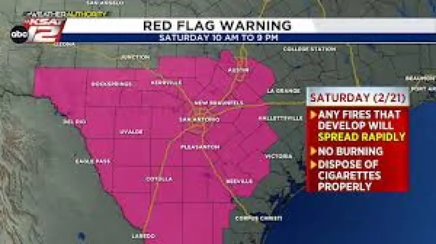 Gale Watch: Weekend Risk Mix — Red Flag Fire Danger in San Antonio, Frigid Weekend and a Rapid, Gusty Warm-Up in the Ozarks