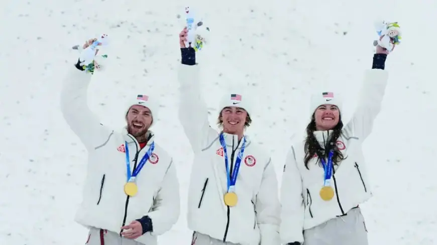 USA Wins Gold in Freestyle Skiing Mixed Team Aerials at Winter Olympics