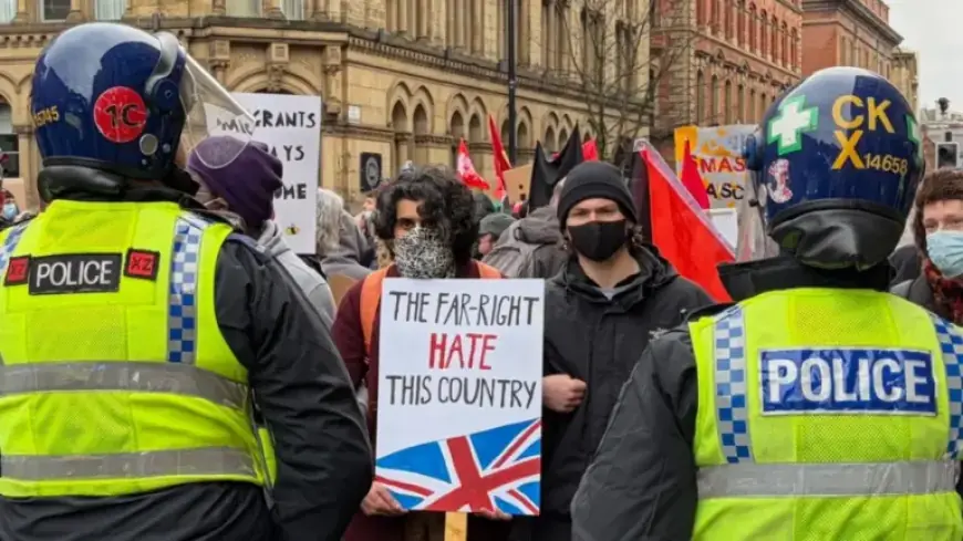 Britain First March Spurs Counter Protests in Manchester