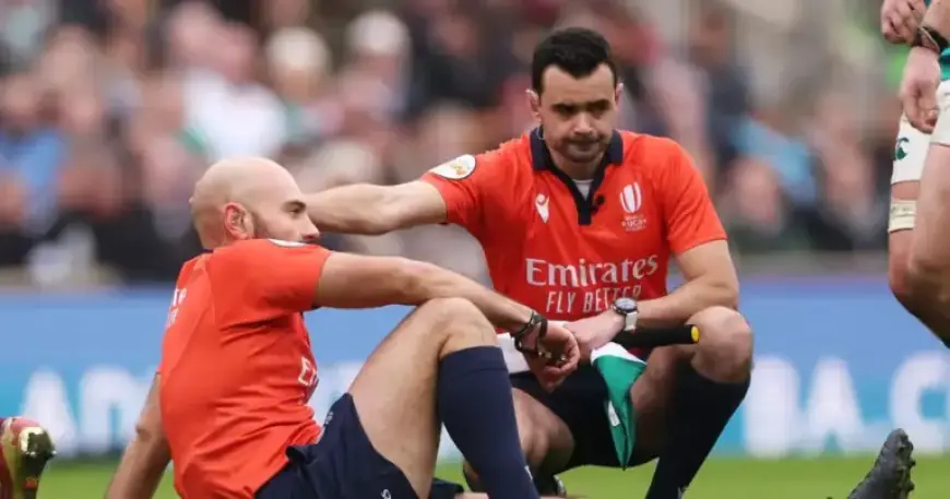 Referee Injury Halts England vs Ireland Six Nations Clash