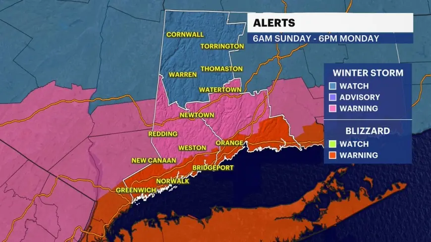 Blizzard warning NYC as snow storm NYC targets Sunday into Monday