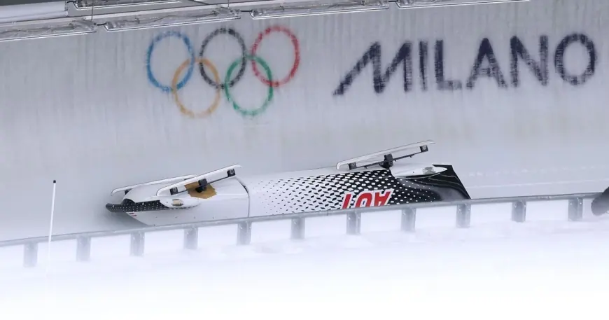 Austria Bobsleigh Crash Leaves Driver Stretchered Off at Winter Olympics