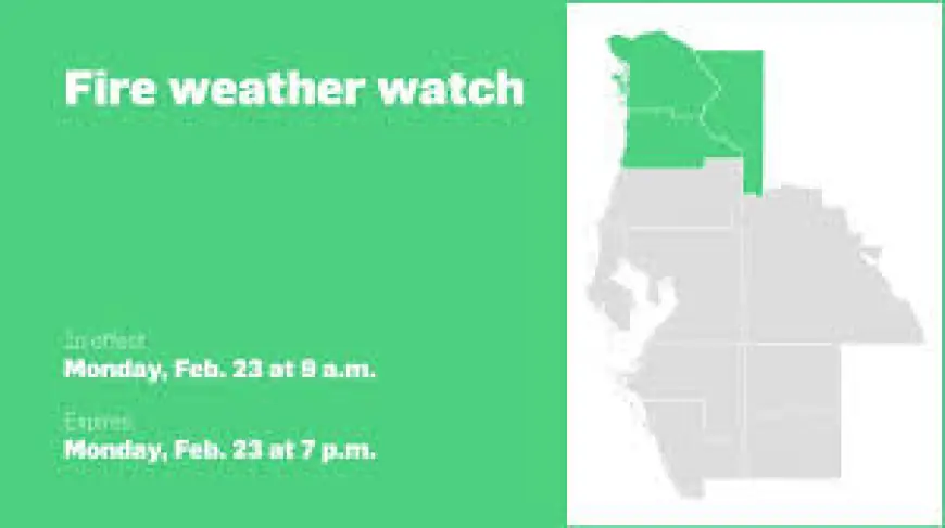 Fire Weather Watch for Central West Florida as Gusts up to 25 mph Follow Red Flag Warning