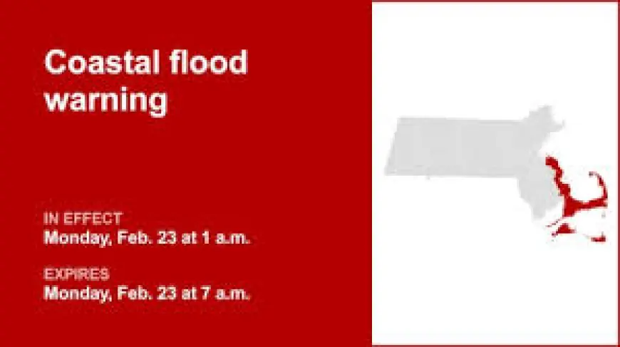 Coastal Flood Warning Upgraded for Four Massachusetts Counties; Separate Watch Covers Three More