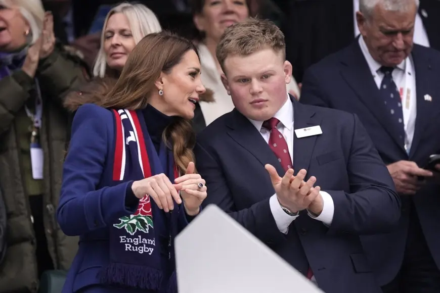 Kate Makes First Public Appearance Since Andrew Mountbatten-Windsor's Arrest, Shares Moment with Fin Baxter at Twickenham