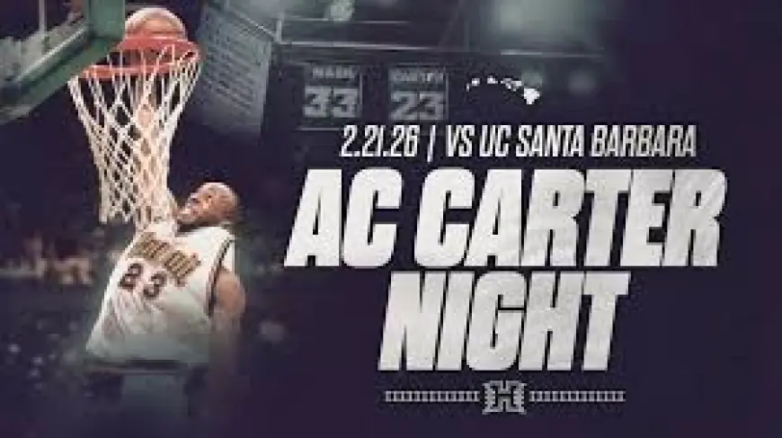 Hawaii Basketball Prepares for Nationally Televised AC Carter Night and No. 23 Jersey Retirement