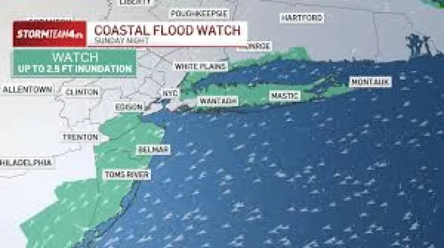 Coastal Flood Warning mention contrasts with updated flood watch for Steuben and Tompkins