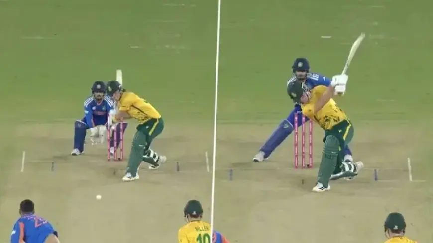 Dewald Brevis Smashes No-Look Six Off Varun Chakaravarthy in IND vs SA T20 World Cup 2026