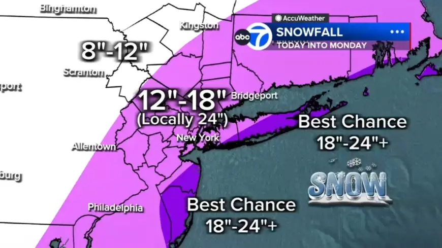 Weather threat: Major East Coast blizzard aims at Tri-State, thousands of flights canceled