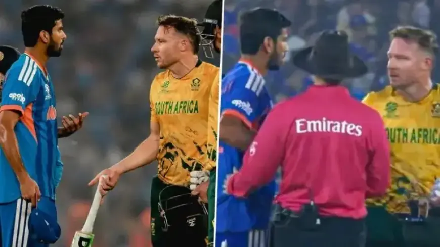 Washington Sundar, David Miller Clash During Drinks Break in IND vs SA T20 World Cup 2026 Match