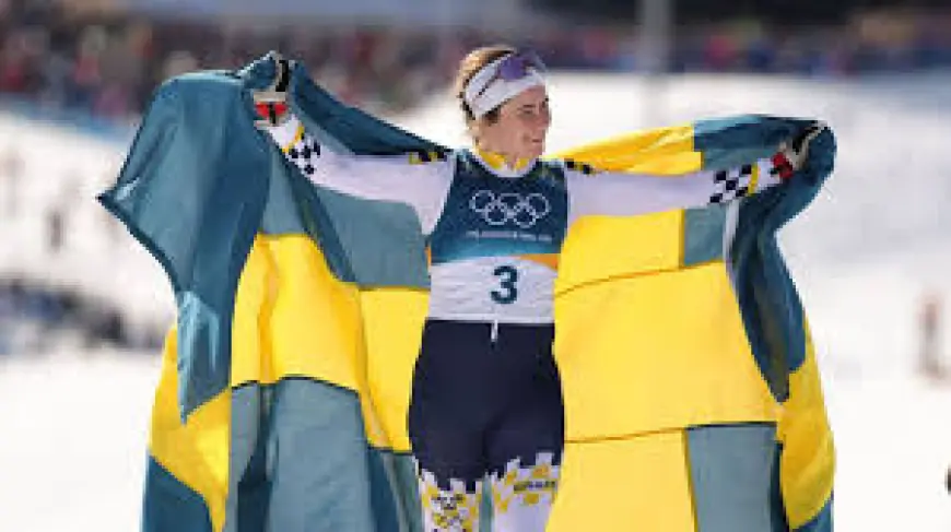 Womens 50km Mass Start: Ebba Andersson powers to historic Olympic gold