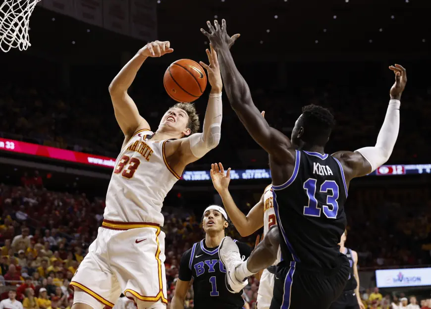 Iowa State Vs Byu — Dybantsa Fuels No. 23 BYU's Upset of No. 6 Iowa State in Provo