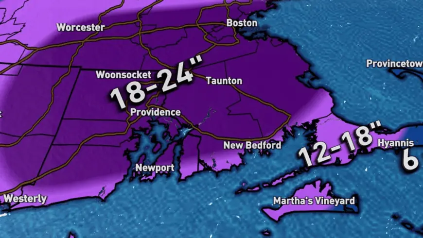 Ri State Of Emergency: Blizzard Warning Issued as Nor'easter Threatens Historic Snow