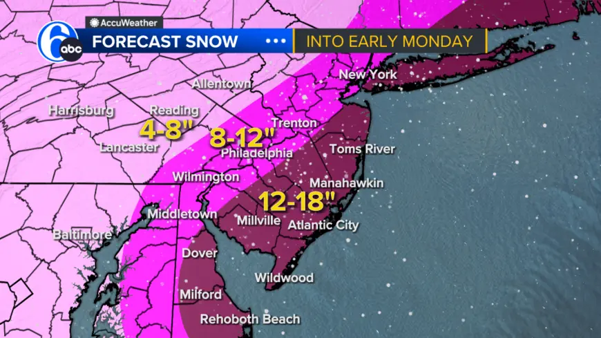Wnep School Closings, wnep school closings: Blizzard Warning Intensifies in Philadelphia Region