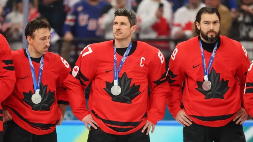 Canada captain Sidney Crosby sits out Olympic gold medal game as Canada falls 2-1 to the U.S. in overtime