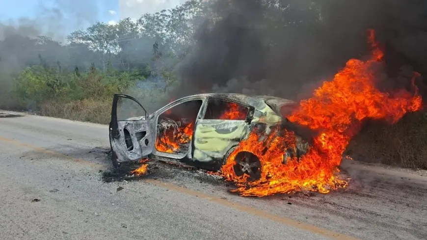 Playa Del Carmen Scenes: Vehicle Burnings and State Security Moves as Quintana Roo Declares Session Permanente