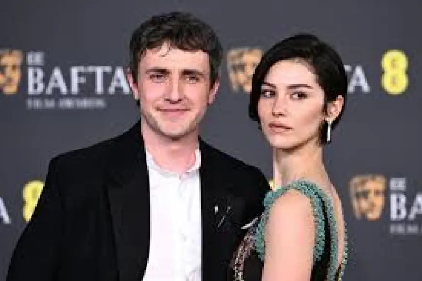 Paul Mescal and Gracie Abrams coordinate a PDA-filled red carpet debut at the BAFTAs 2026