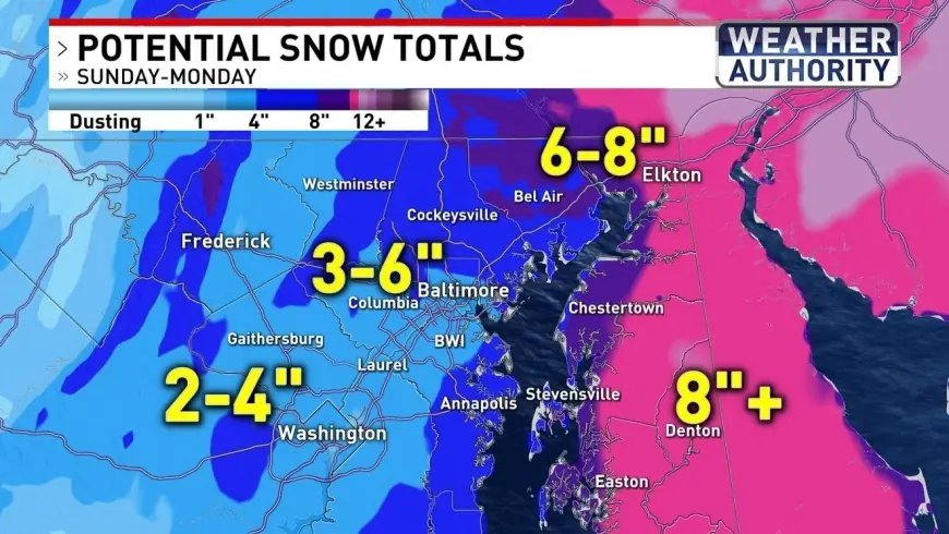 Washington Dc Weather: washington dc weather brings 2–6" snow to region