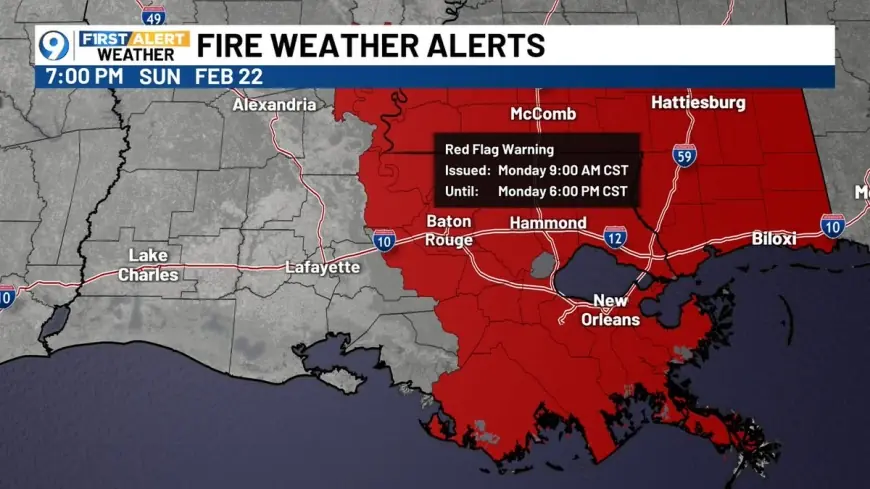 Red Flag (Fire Weather) Warning Issued as Fire Danger Surges Across Multiple U.S. Regions
