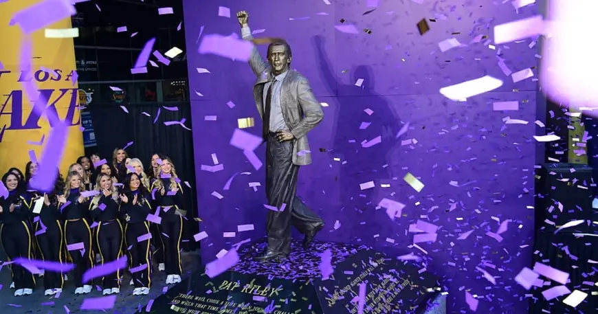 Lakers unveil statue as Pat Riley laments missed Heat ‘dynasty’ with LeBron James