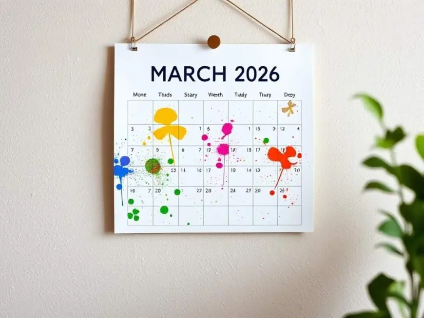 March 2026 Calendar: A Student’s Exam-Prep Guide and a Sneaker-Collector’s Release Map