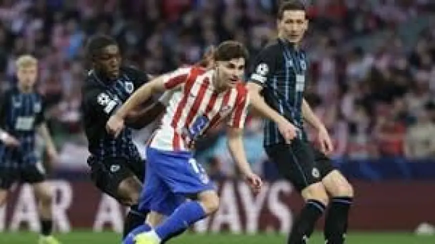 Atlético Madrid Vs Club Brugge — atlético madrid vs club brugge: Sorloth hat-trick seals last-16 spot