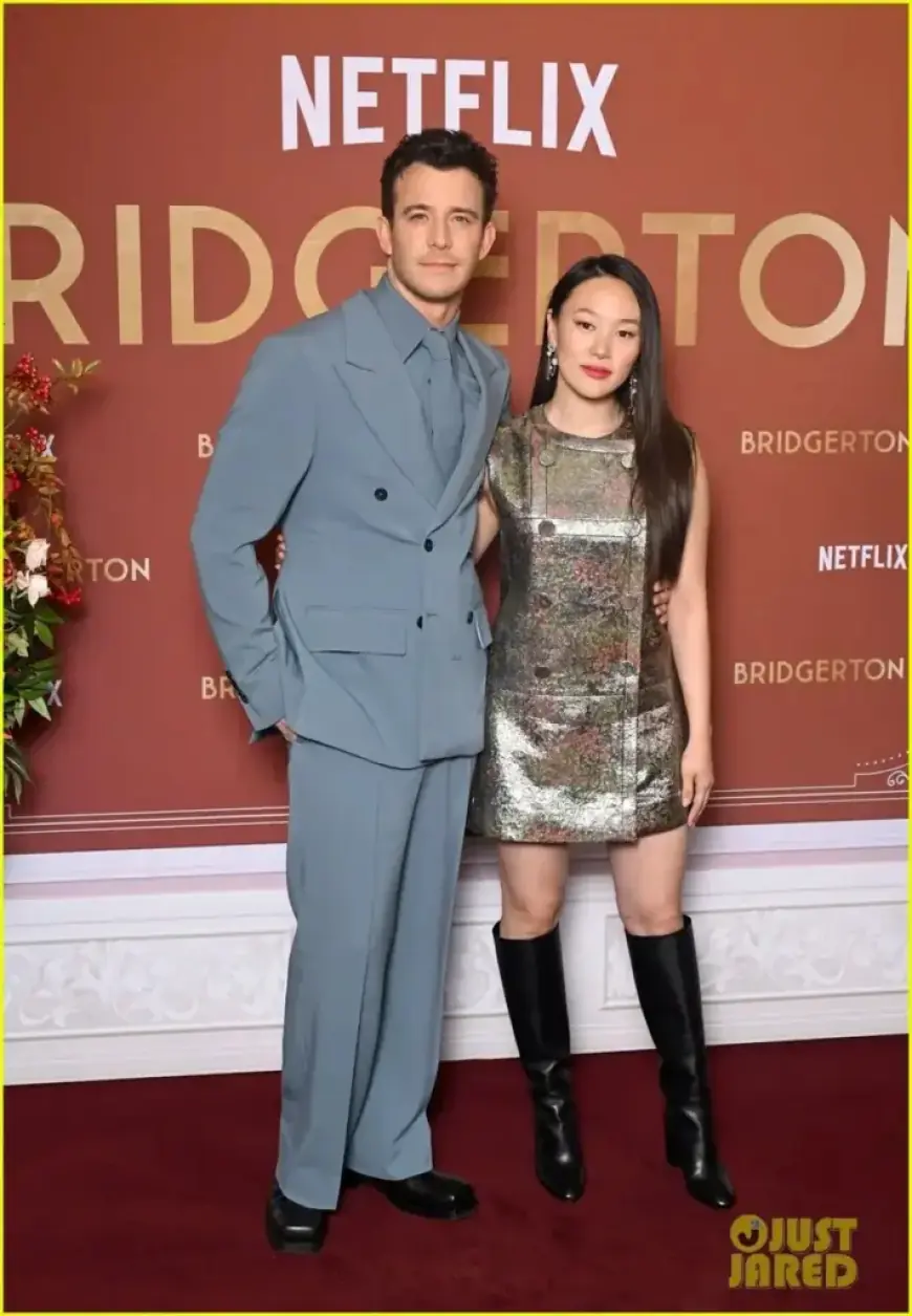 Luke Thompson and Yerin Ha Shine at ‘Bridgerton’ London Premiere Before Season 4 Part 2 on Netflix