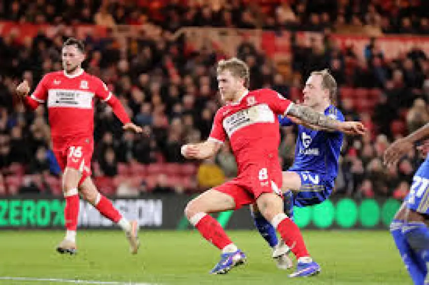 Middlesbrough Vs Leicester City ends 1-1 as relegation-threatened Foxes hold Boro
