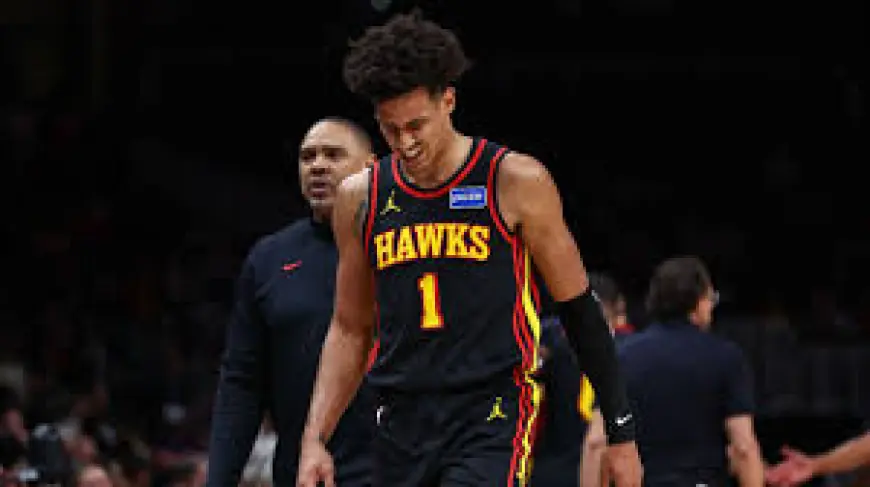 Wizards Vs Hawks — wizards vs hawks: Hawks' Jalen Johnson exits with left hip flexor injury