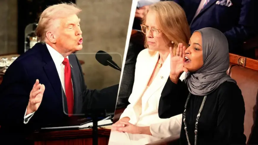 Ilhan Omar, Rashida Tlaib Heckle Trump at State of the Union Over Somali Minnesota Remarks