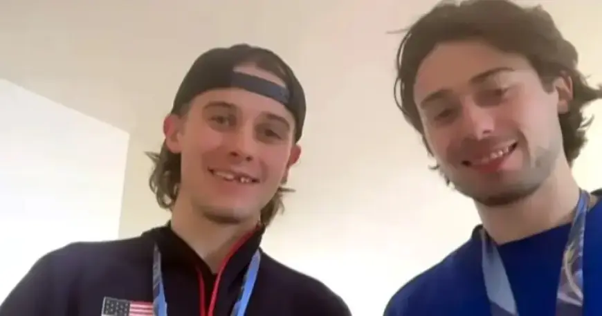Hughes Brothers Celebrate Gold Medal Victory, Praise Parental Support