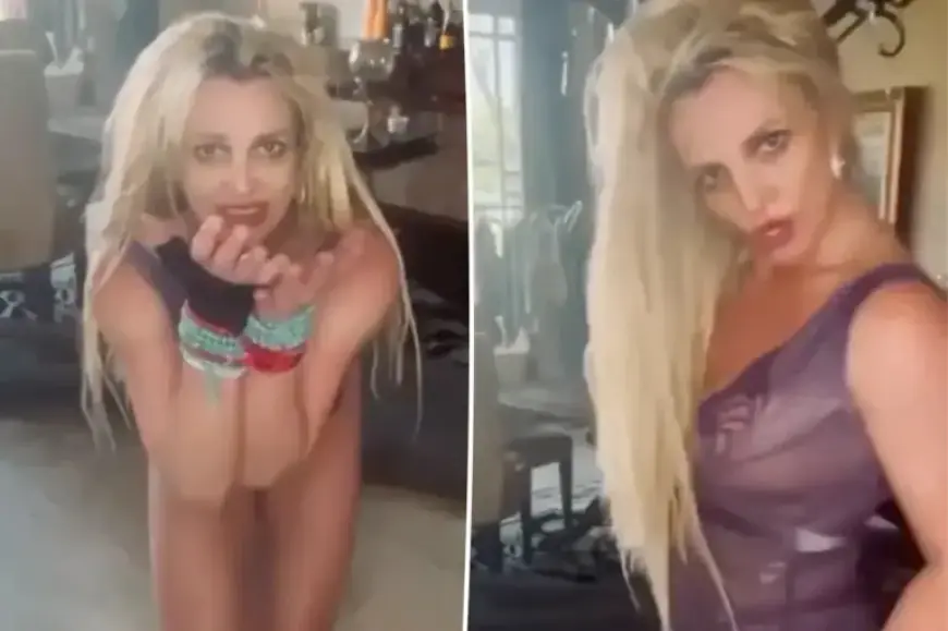 Britney Spears Faces Wardrobe Mishap in Dance Video at Home