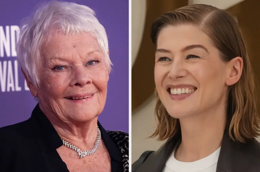 Judi Dench affectionately called a 'mischief maker' by Rosamund Pike