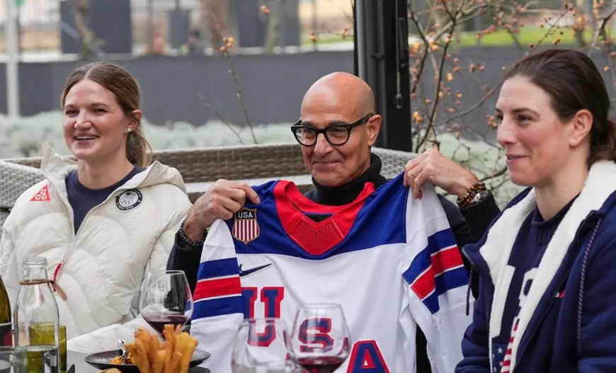 Stanley Tucci Steals the Show at the Milan Cortina 2026 Winter Olympics