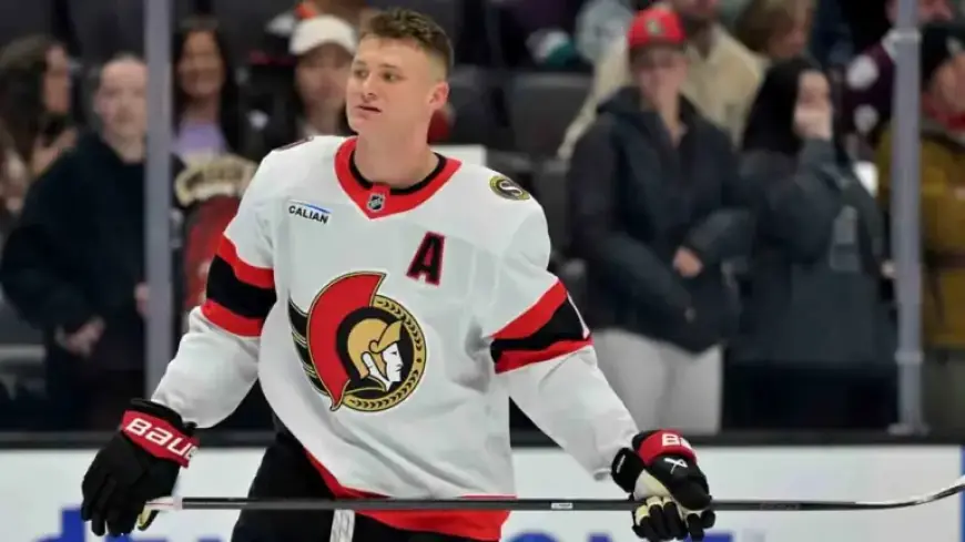 Senators’ Tim Stutzle Faces Game-Time Decision Against Red Wings Due to Illness