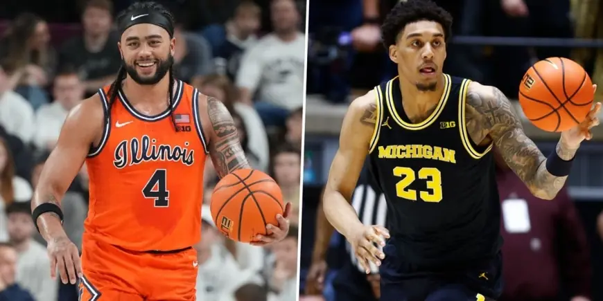 Michigan vs Illinois: Illinois Basketball Hosts Michigan Basketball in Big Ten Showcase