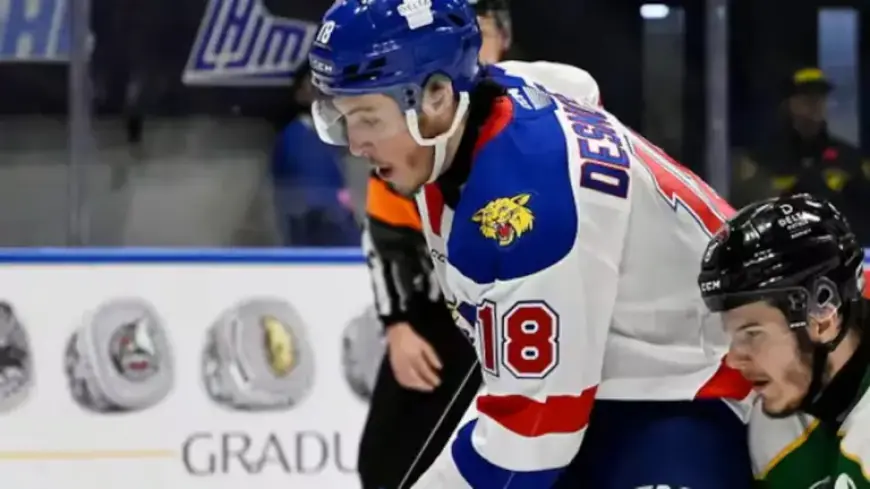 Caleb Desnoyers Shines with Six Points in LHJMQ Match