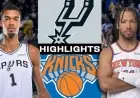 Spurs vs Knicks ends in a Knicks blowout as New York snaps San Antonio’s streak