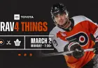 Flyers Vs Maple Leafs — Lineup Changes, Scratch Decisions and Trade-Deadline Stakes