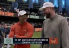 Travis Kelce, Tiger Woods Exchange Jokes Before Tuesday’s TGL Event