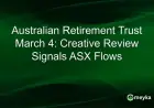 Creative Review Impacts ASX Flows, Says Australian Retirement Trust