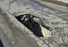 Massive Sinkhole Opens on Châteauguay’s Sauvagine Bridge