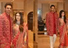 Arjun Tendulkar, Saaniya Chandhok Dazzle in Coordinated Red Wedding Attire
