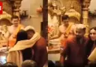 Hardik Pandya and Mahieka Sharma Share Shawl at Siddhivinayak for Blessings