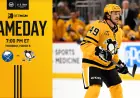 Sabres Vs Penguins: Penguins Host Buffalo at PPG Paints Arena on March 5