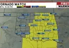 Tornado Watch issued as tornadic thunderstorms barrel across Central Plains