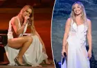 Hilary Duff Stuns in Wet-Look Dress on ‘The Tonight Show’