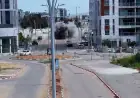 CCTV captures missile strike in Or Yehuda, Sound footage shows injured man